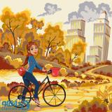 دوچرخه سواری در پاییز - مربع بزرگ